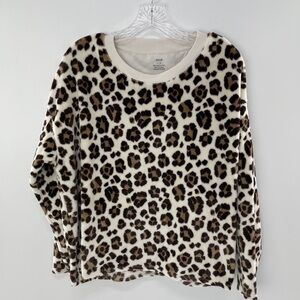 Aerie Leopard Crewneck, Large